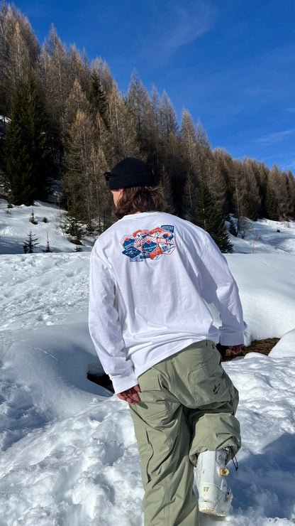 Long Sleeve Sticker Tee
